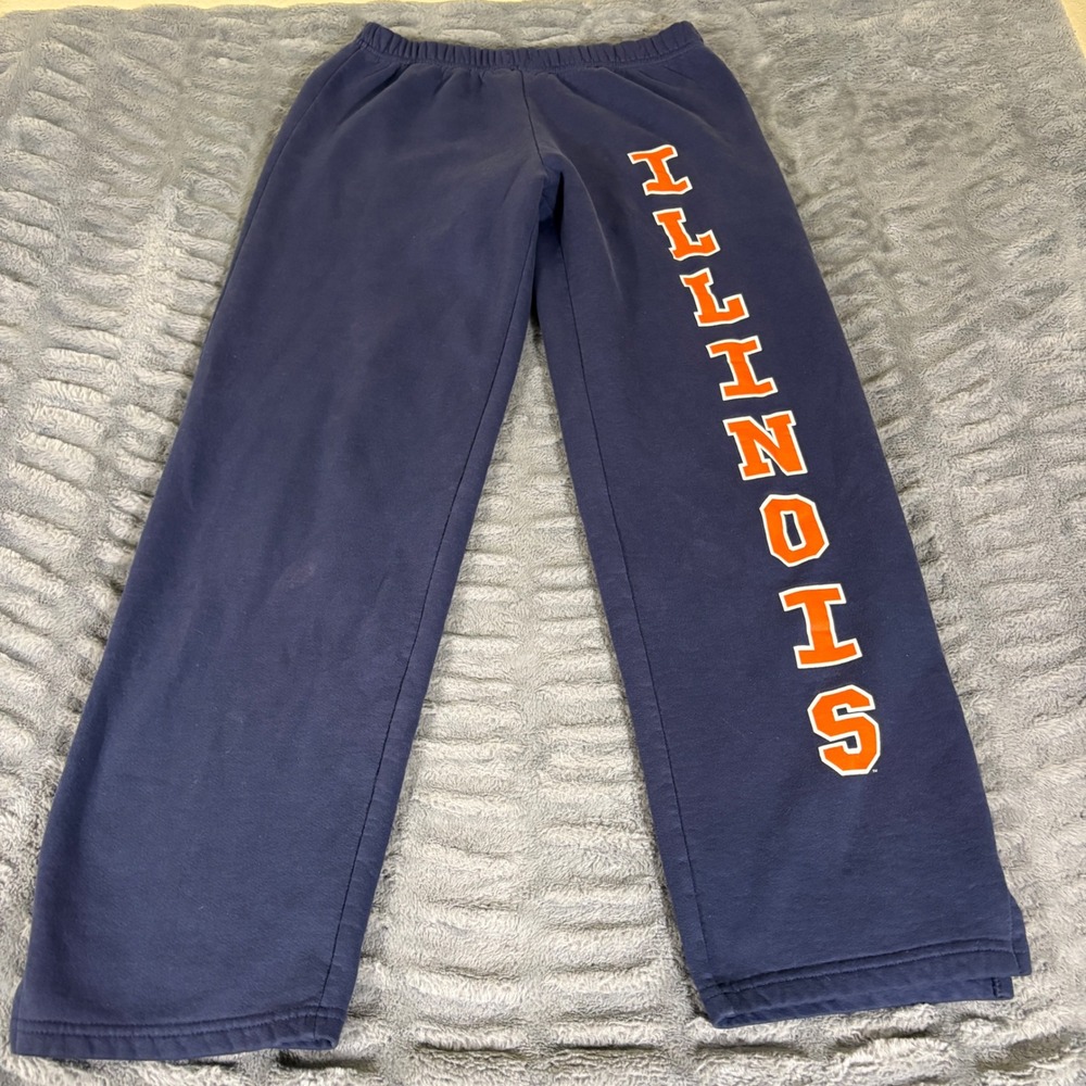 The Cotton Exchange Illinois Fighting Illini Sweatpants Navy Blue Mens Large